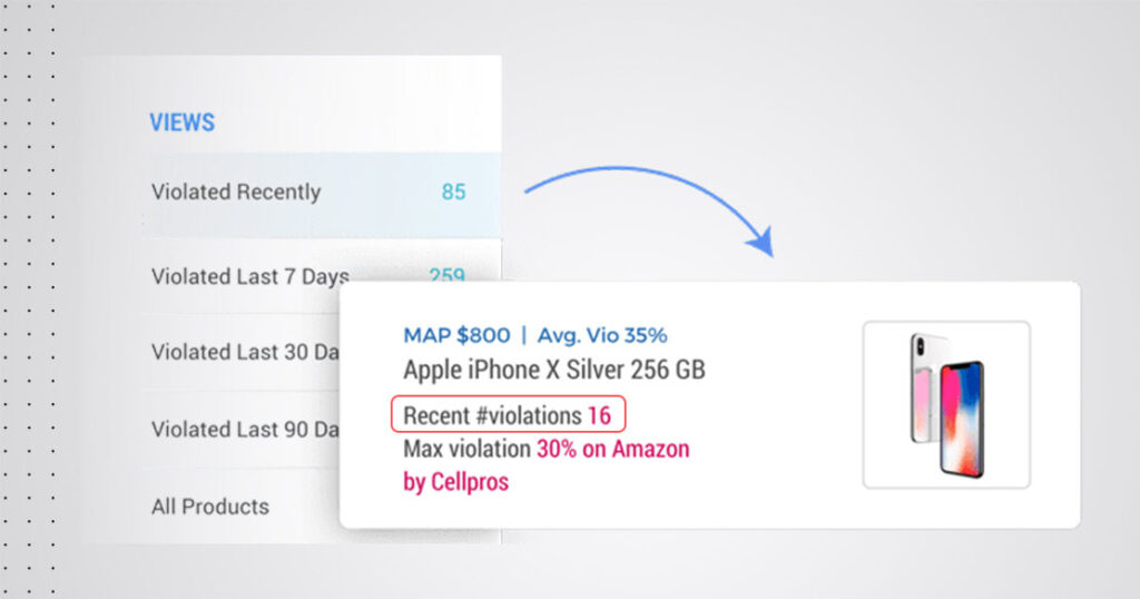 MAP violations tracking