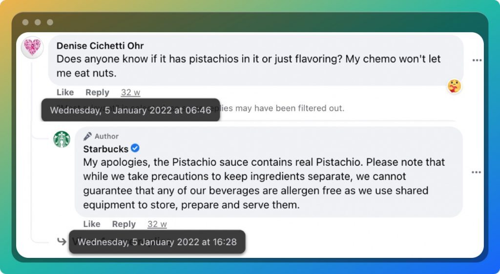 starbucks review monitoring