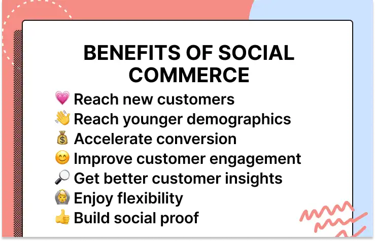 The benefits of social commerce