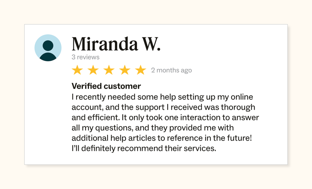 customer reviews
